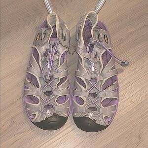 Keen Women's Whisper Sandals Sz 7.5 Purple/Gray Outdoor Sporty Hiking Biking